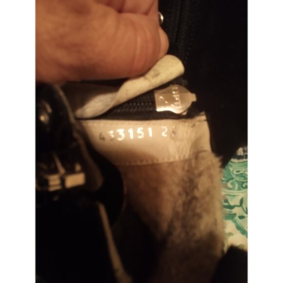 Kids Size 12.5 (29) Authentic GUCCI shoes, High Tops, Black Suede, Zip EUC - Picture 5 of 10